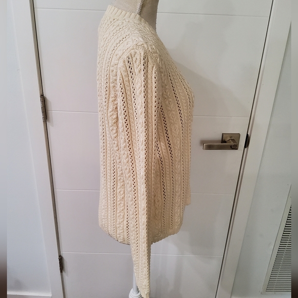 Ralph Lauren Cream V-Neck Sweater - Picture 4 of 9